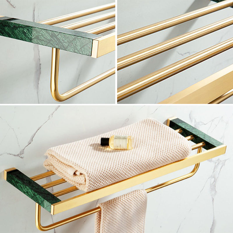 Lisslune | Brass Bathroom Accessory Set Marble Bathroom Accessory Set for Home