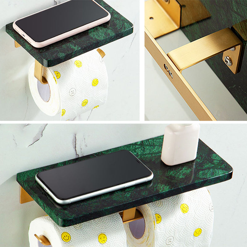 Lisslune | Brass Bathroom Accessory Set Marble Bathroom Accessory Set for Home