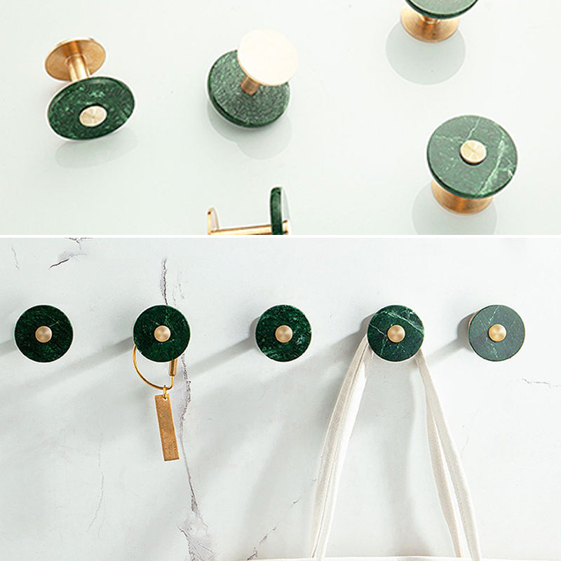 Lisslune | Brass Bathroom Accessory Set Marble Bathroom Accessory Set for Home