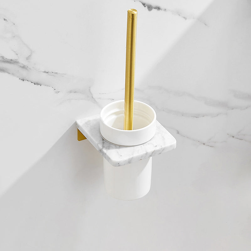 Lisslune | 7-piece bathroom accessory set marble and metal bathroom hardware