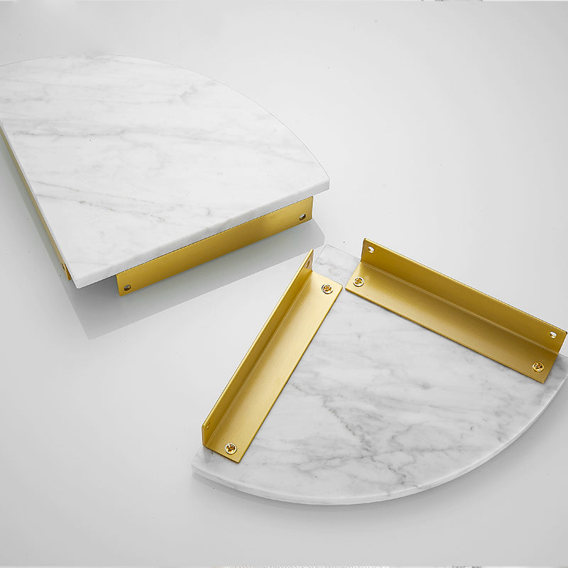Lisslune | 7-piece bathroom accessory set marble and metal bathroom hardware