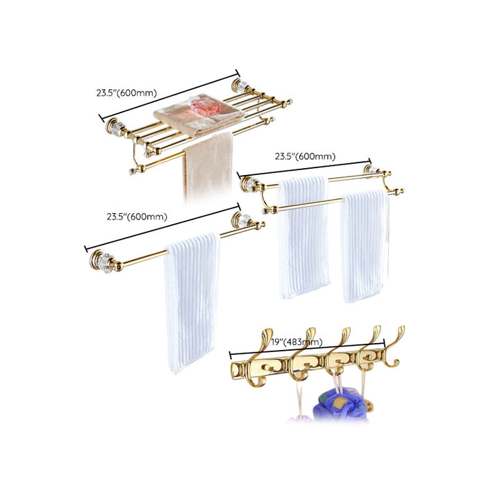 Lisslune | Traditional Brass Bathroom Accessories Single Item or Set
