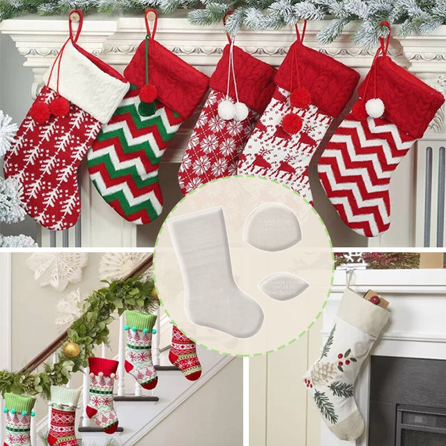 Lisslune | Handmade Christmas Stocking Template Set - (With Instructions)