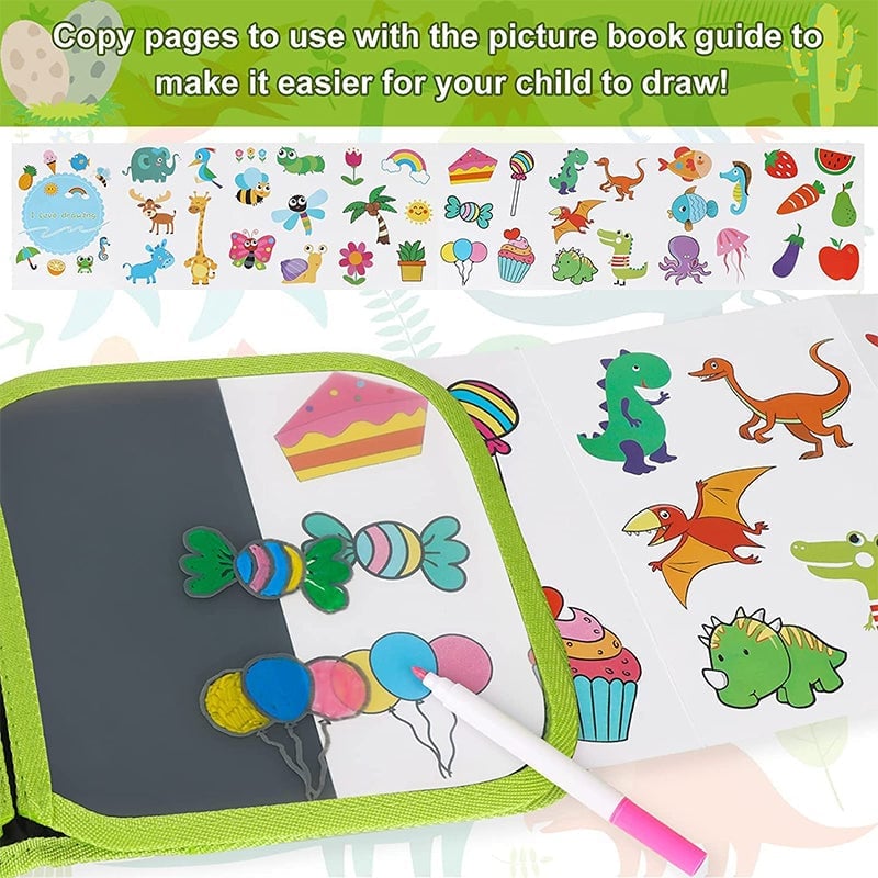 Lisslune | Portable erasable graffiti sketchbook