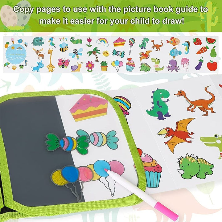 Lisslune | Portable erasable graffiti sketchbook
