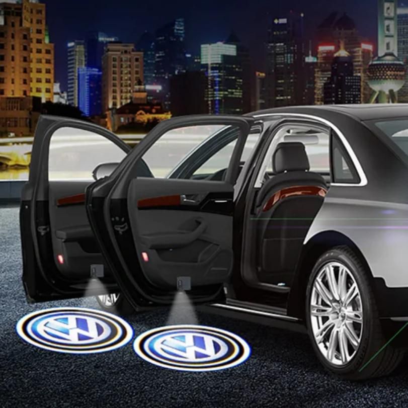 Lisslune | Universal wireless LED car door projector lights - Decorative welcome logo lamps
