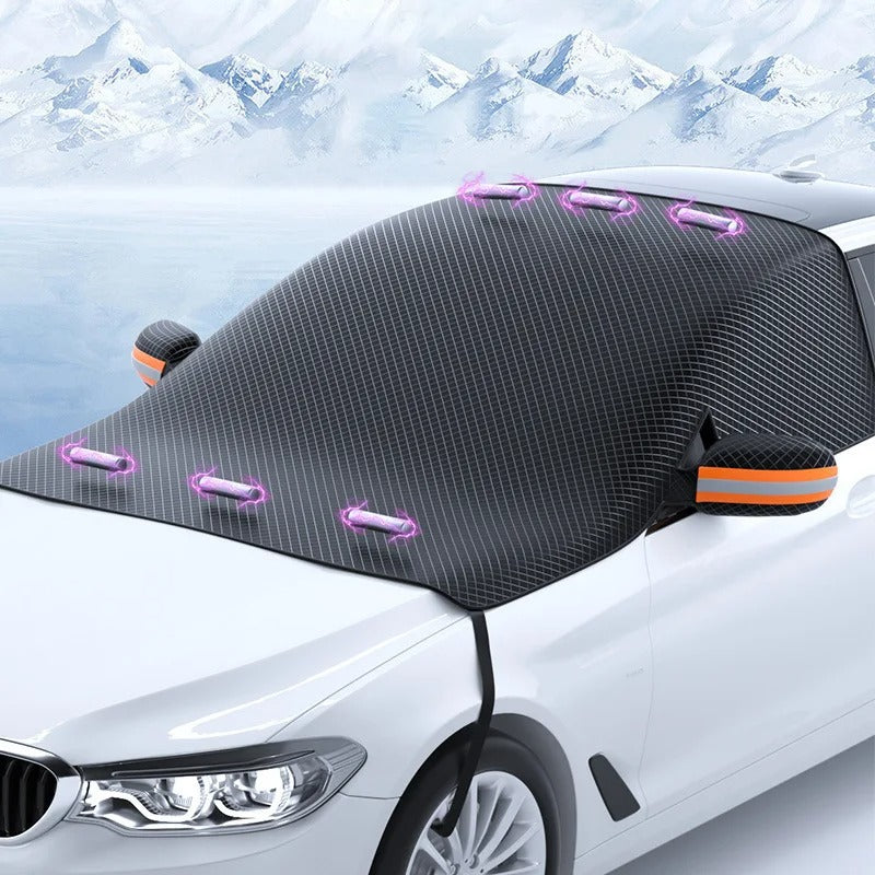Lisslune | Magnetic Car Windshield Snow and Sun Protection Cover – Durable and Compact