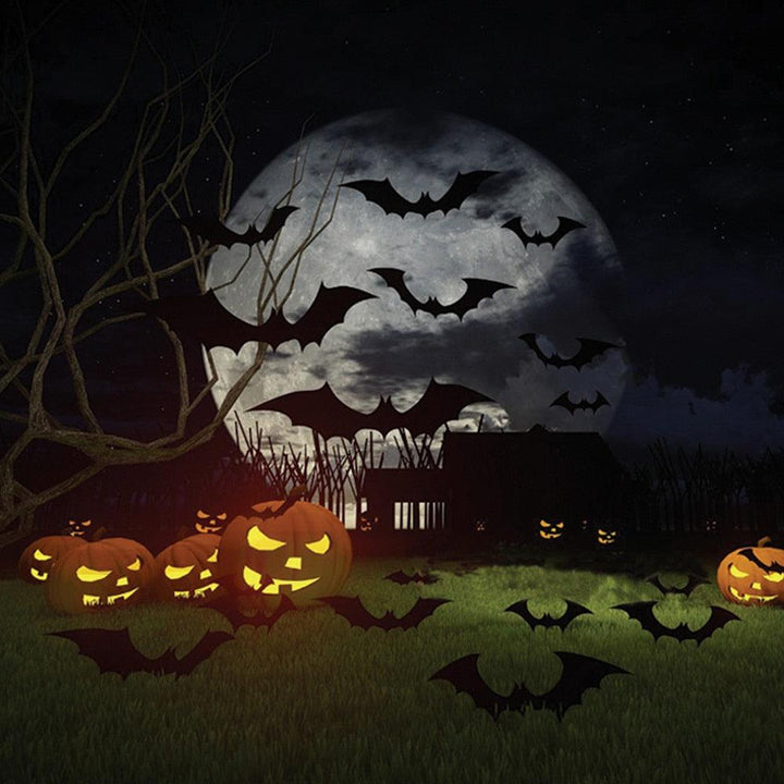 Lisslune | Chic Halloween Bat PVC Wall Decoration Sticker Collection