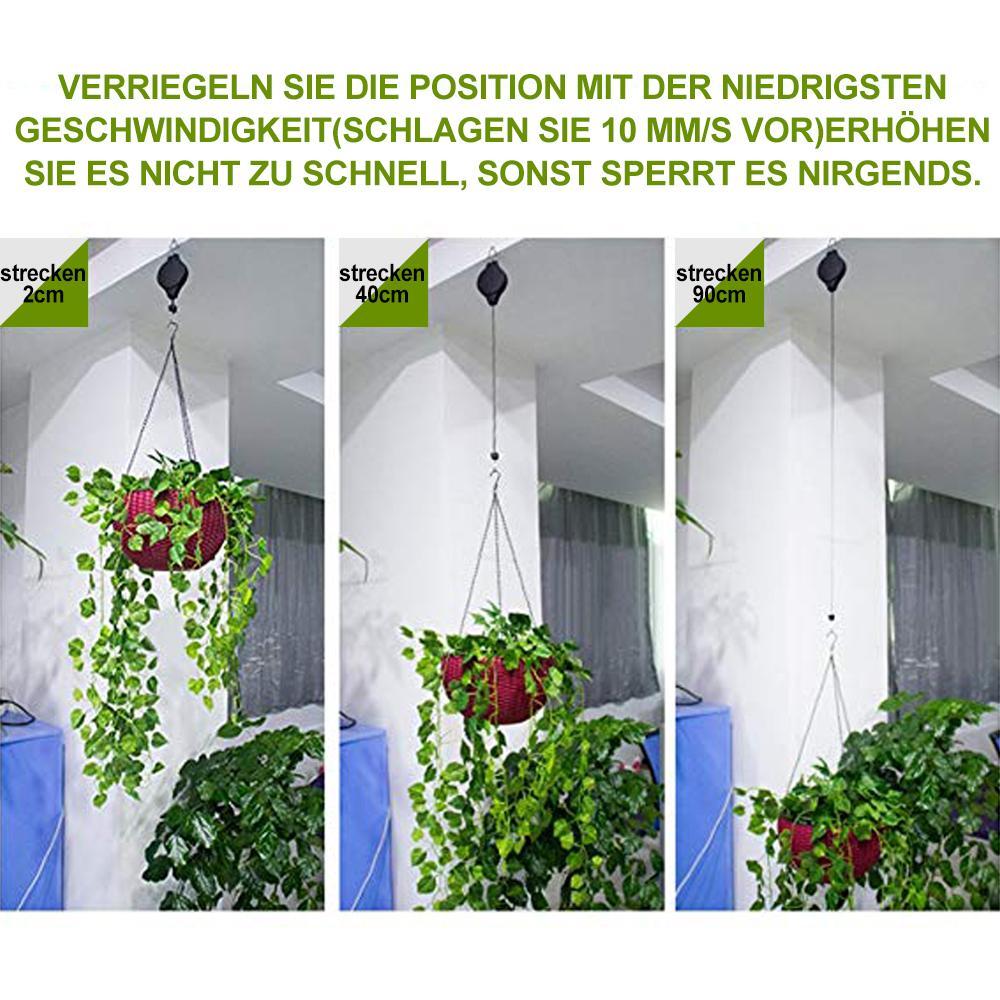 Lisslune | Retractable Hook, Plant Pulley for Garden Pots and Bird Feeders