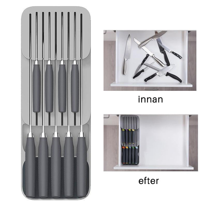 Lisslune | Kitchen storage tray for knives