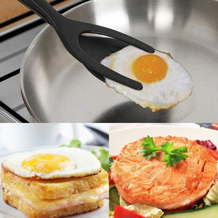 Lisslune | 2-in-1 Tongs Handle and Elasticity Spatula