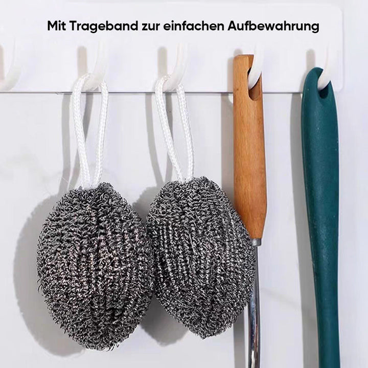 Lisslune | Dishwashing ball made of wire with shoulder strap
