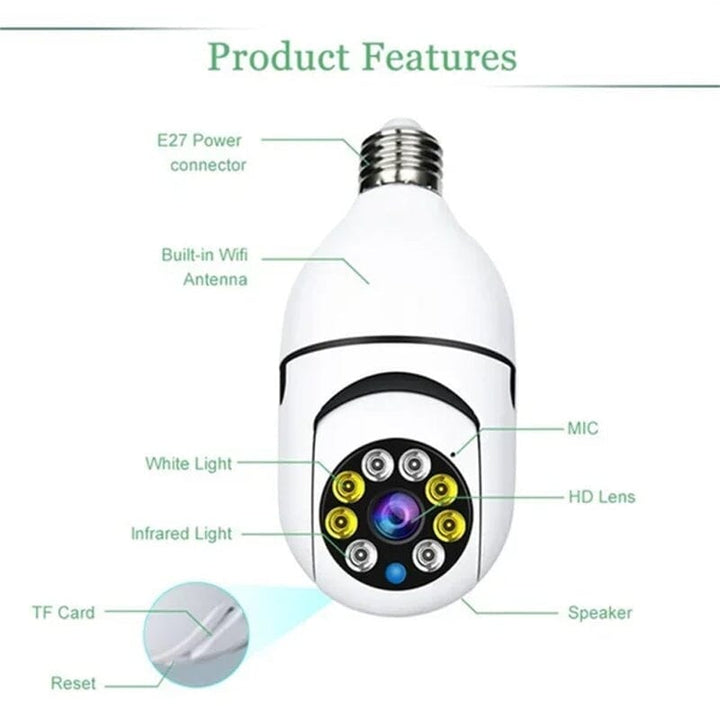 Lisslune | Wireless WiFi Light Bulb Security Camera