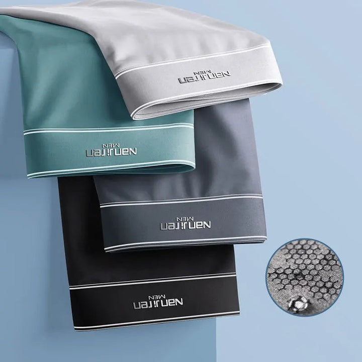 Lisslune | CoolSilk 4-Piece Ice Silk Boxers with Graphene Technology