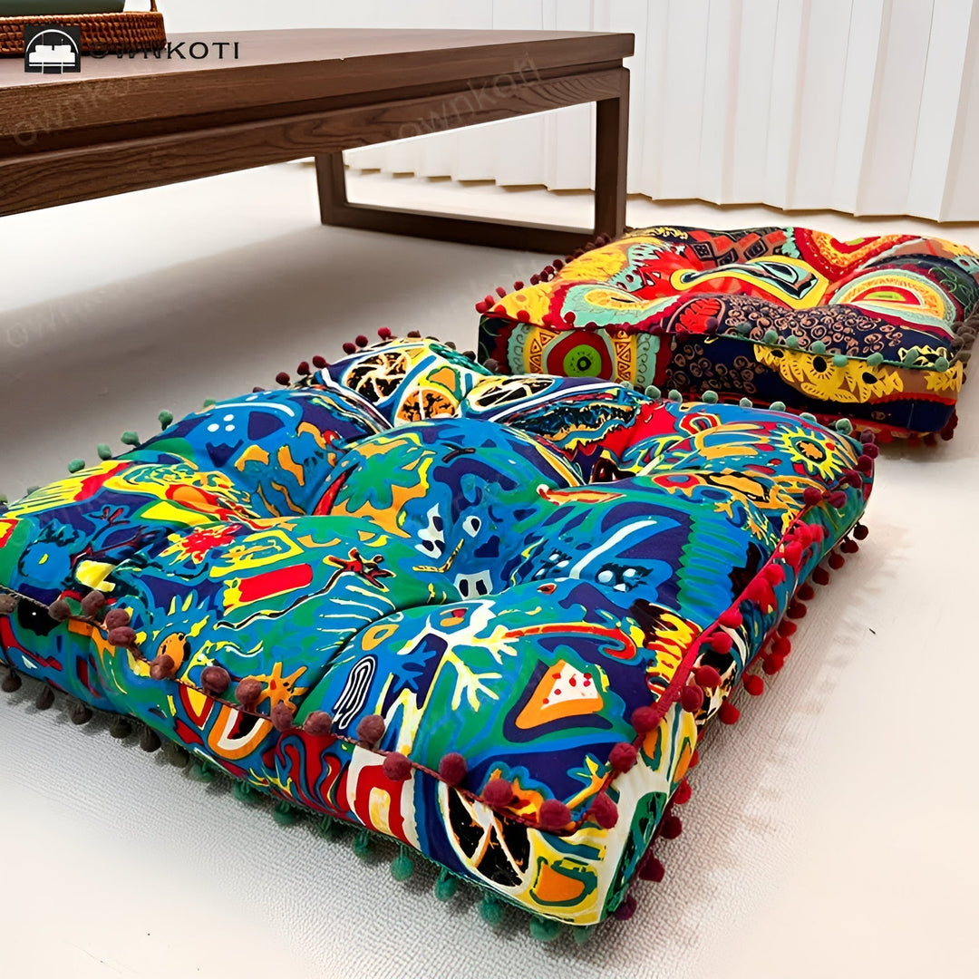 Lisslune | Boho Style Square Floor Cushion