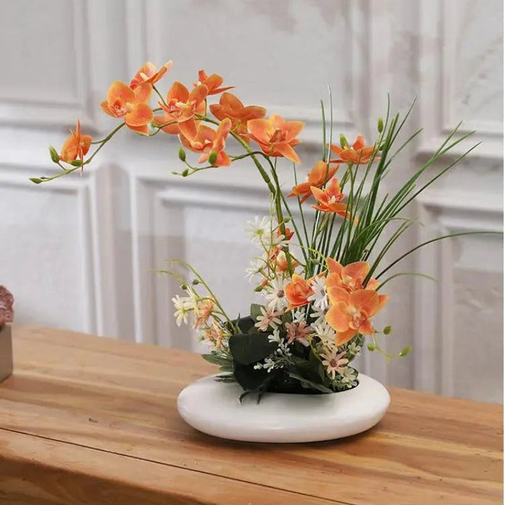 Lisslune | OrchidElegance artificial orchid collection – lifelike flower arrangement in a modern vase