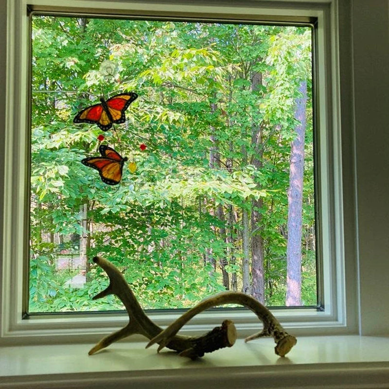 Lisslune | Butterfly Dragonfly Glass Pendant
