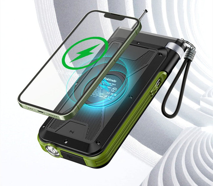 Lisslune | 20000mAh Solar Power Bank With Built-in Cable