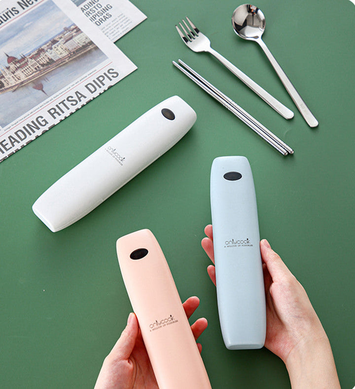 Lisslune | Portable Cutlery Set With UV Disinfection For Killing Bacteria