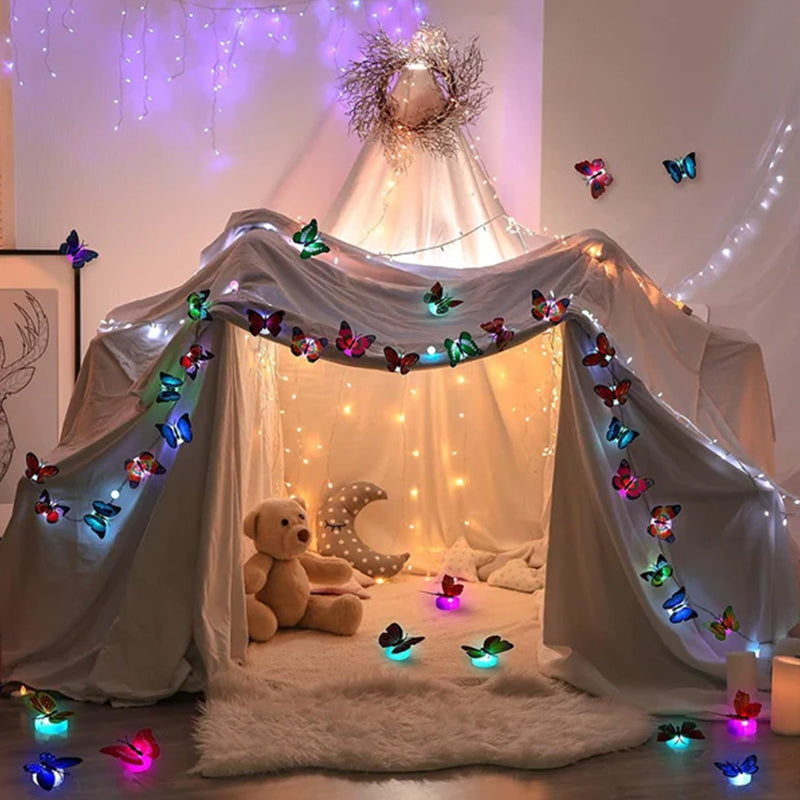 Lisslune | LumiWings - 3D colorful LED butterfly night lights
