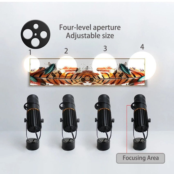 Lisslune | Adjustable LED spotlight - focus light background
