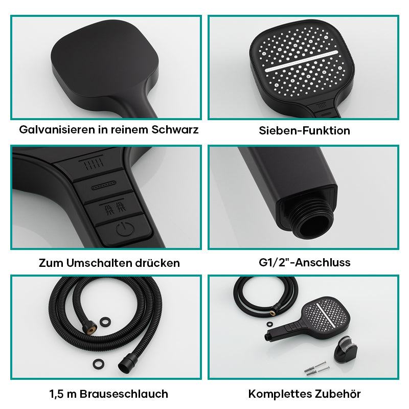 Lisslune | Square Handheld Shower