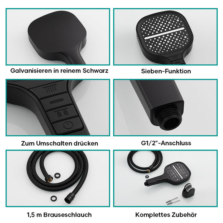 Lisslune | Square Handheld Shower