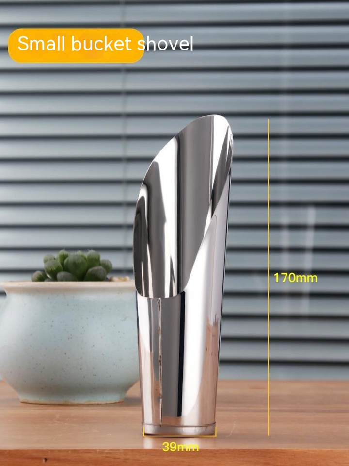 Lisslune | Stainless Steel Scoop for Potting Soil – Robust Planting Scoop for Garden and Balcony