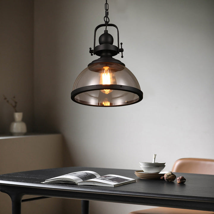 Lisslune | Antique Glass Iron Retro Industrial Chandelier Pendant Ceiling Lights