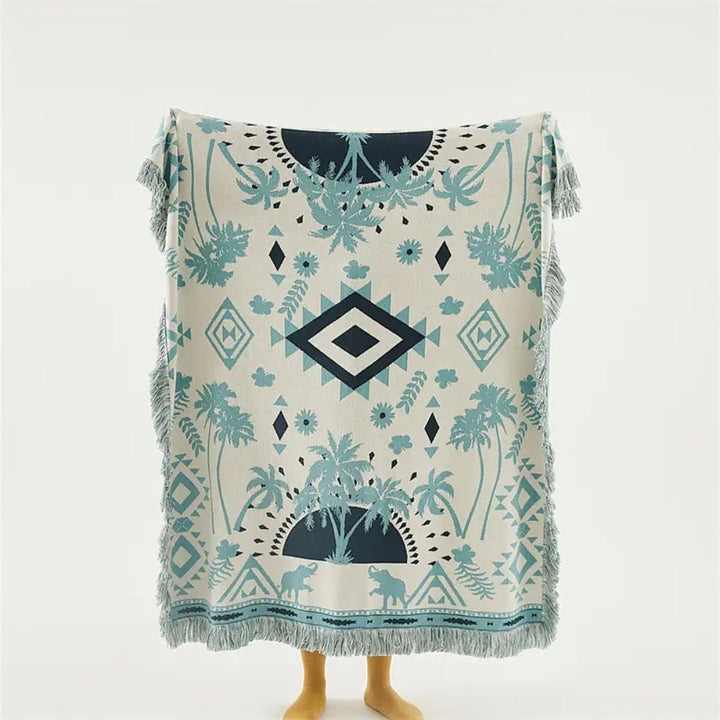 Lisslune | Azura Boho Geometric Knit Blanket