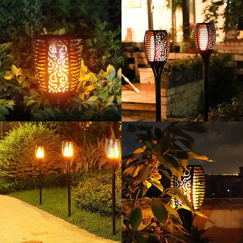 Lisslune | SolarFlare – Outdoor Solar Torch with Realistic Flickering Flame & Weatherproof Design
