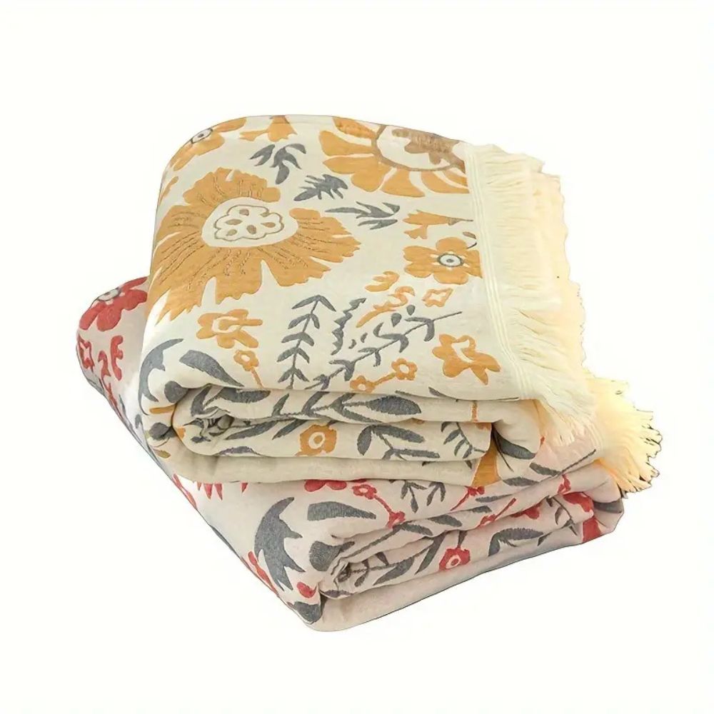 Lisslune | Versailles-Inspired Reversible Floral Blanket