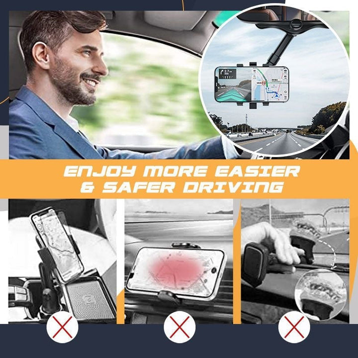 Lisslune | Rotatable & Extendable Car Phone Holder