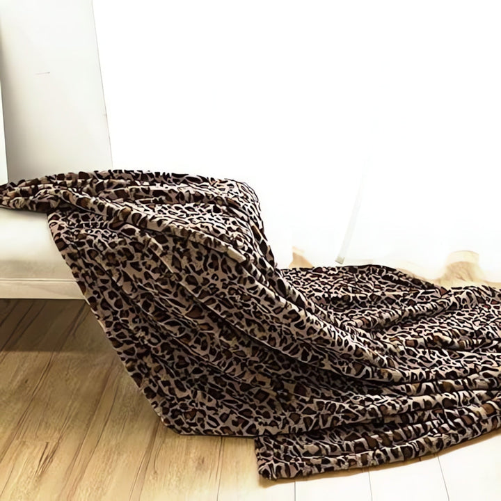 Lisslune | Wild Elegance Leopard Print Blanket