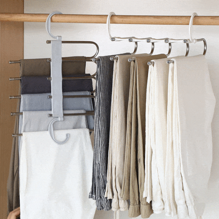 Lisslune | Space-saving multipurpose trouser hanger clothes hanger