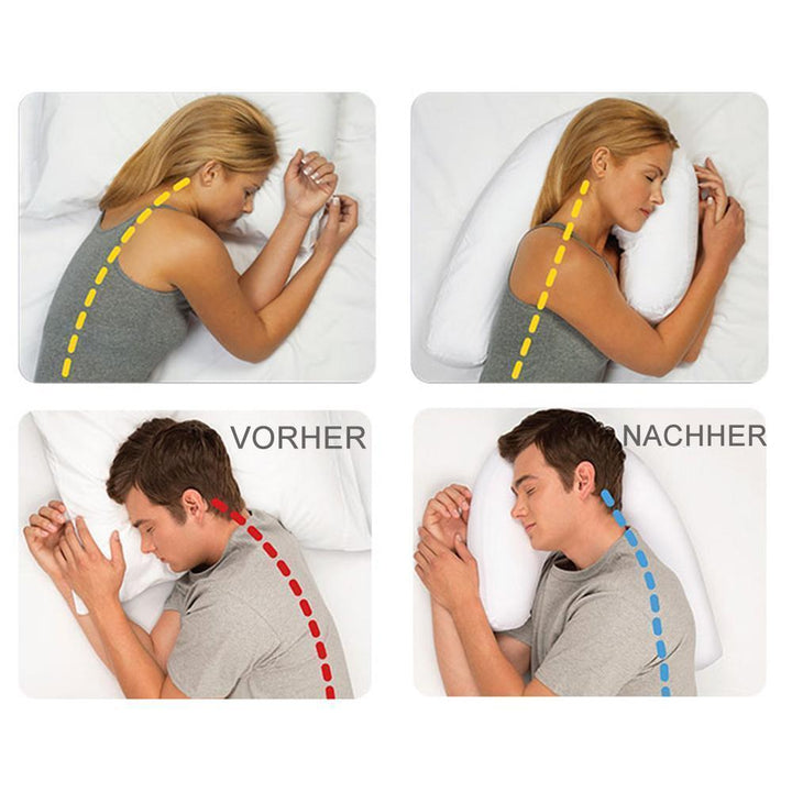 Lisslune | Side Sleeper U-Shape Headrest Side Sleeper Pillow Correct Spine