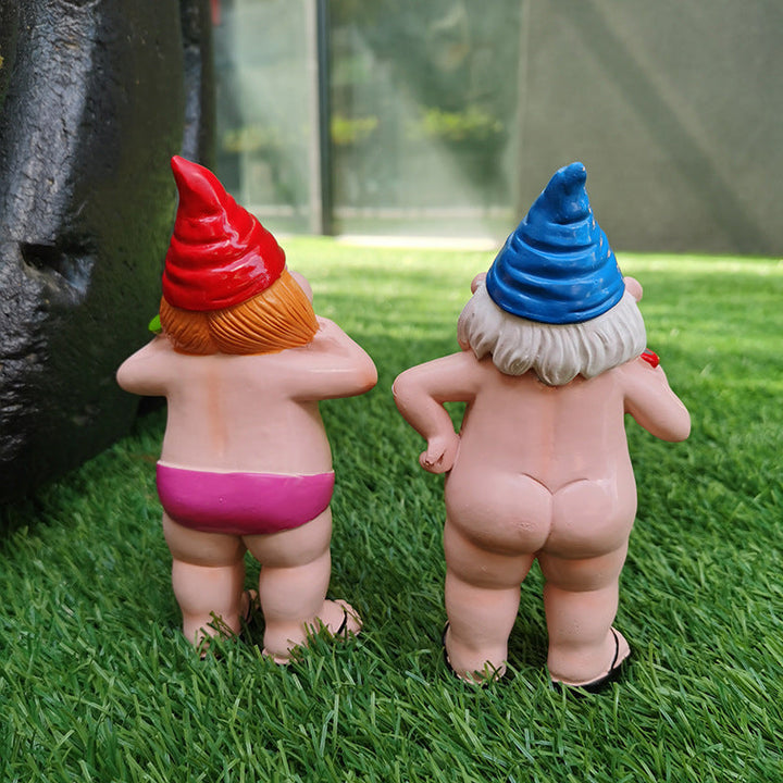 Lisslune | Cheeky Garden Gnome Funny Statue