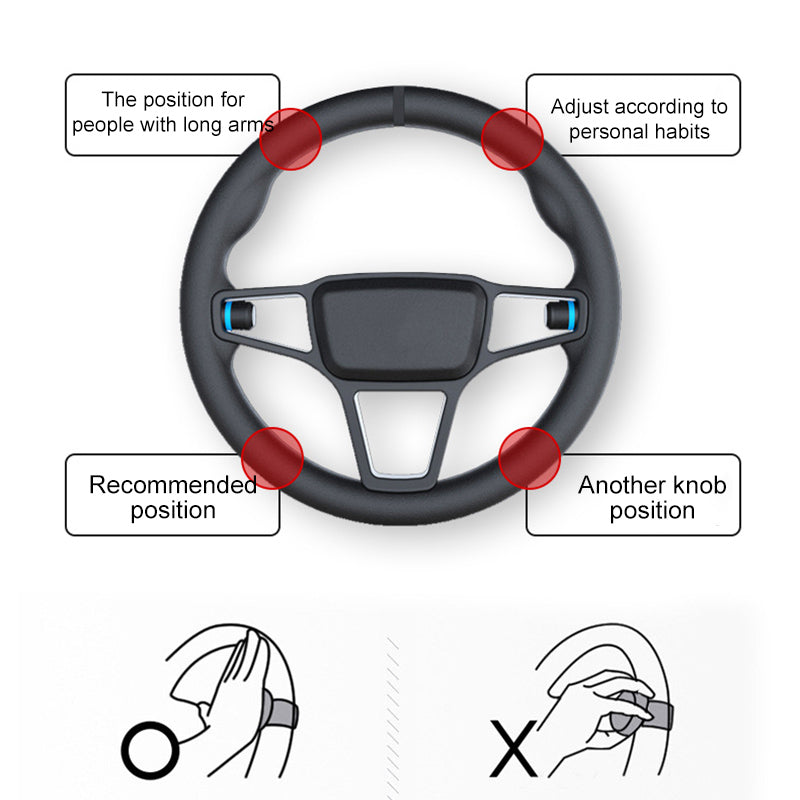 Lisslune | Universal 360° Steering Wheel Assistance Button