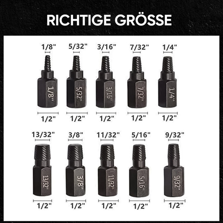 Lisslune | Screw and Bolt Extractor Set