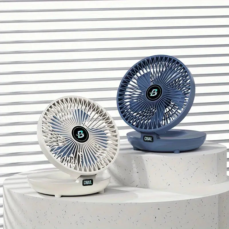 Lisslune | Portable Wall Fan | Multifunctional, USB Rechargeable & Whisper Quiet for Home, Office & Outdoor Use