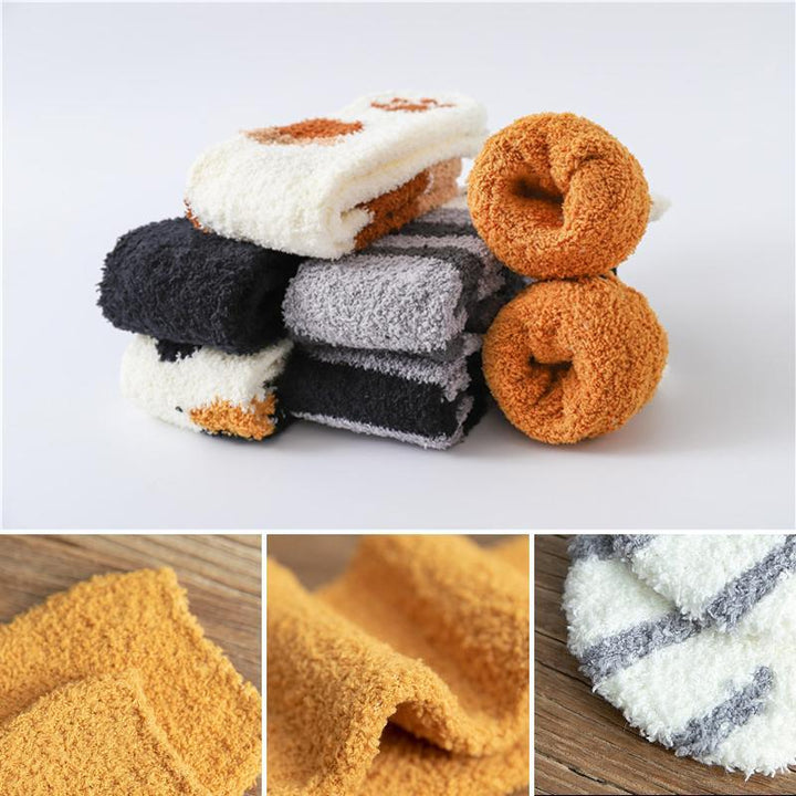 Lisslune | Thick Warm Sweet Cat Paw Floor Socks