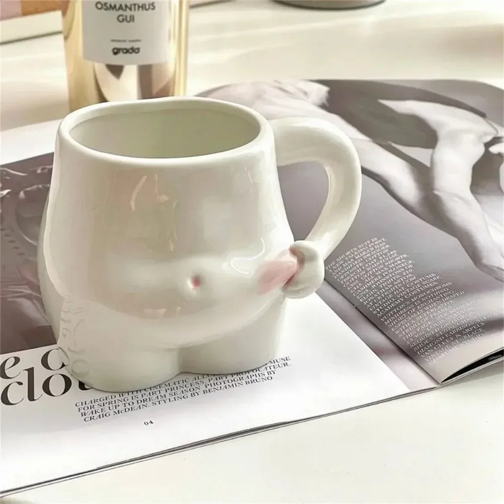 Lisslune | Big Belly Fat Ceramic Coffee Mug