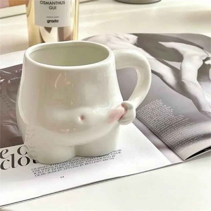 Lisslune | Big Belly Fat Ceramic Coffee Mug