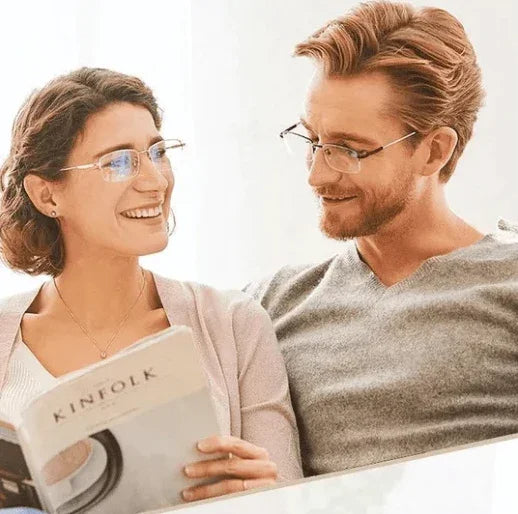 Lisslune | Progressive reading glasses with high hardness and anti-blue light filter for distance and near viewing