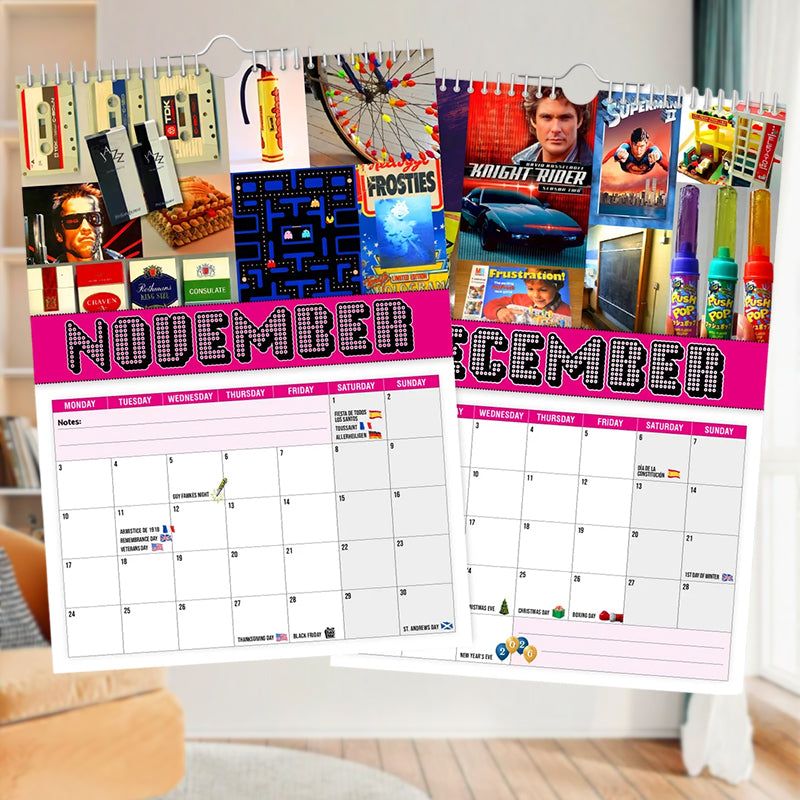 Lisslune | Back to the 80s - Wall Calendar 2025