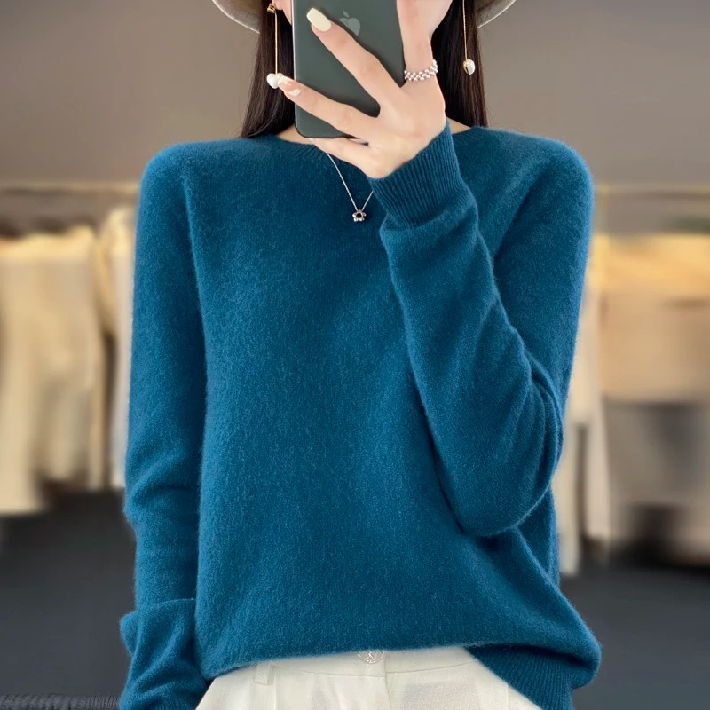 Lisslune | Cashmere Pullover Women Stylish Round Neck, Soft & Comfortable