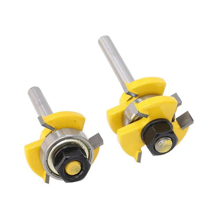 Lisslune | 3-Tooth T-Type Plug Knife Cutter 2 Pieces - Yellow 1/4