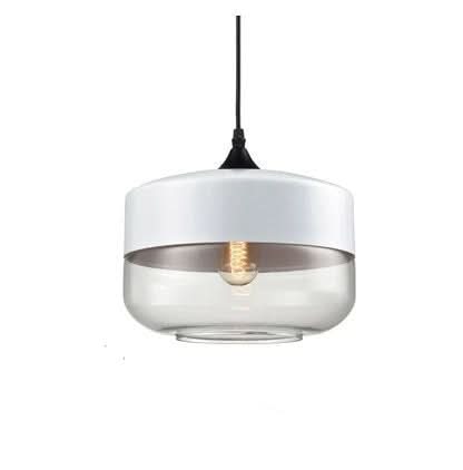 Lisslune | Hand-Blown Glass & Wood Pendant Light Adjustable