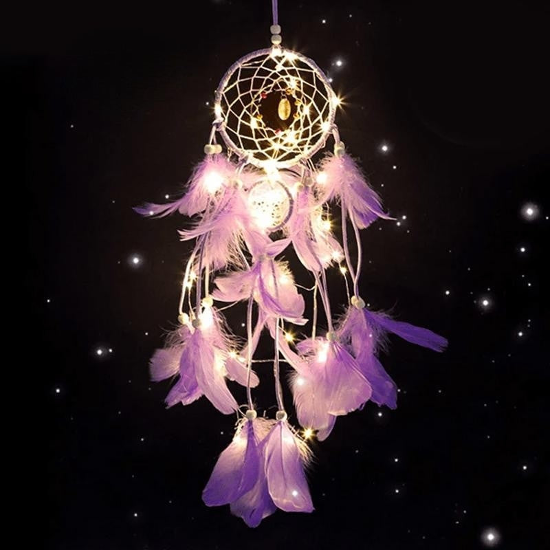 Lisslune | LumeDrøm Decorative Dreamcatcher – Magical Atmosphere with LED Lights