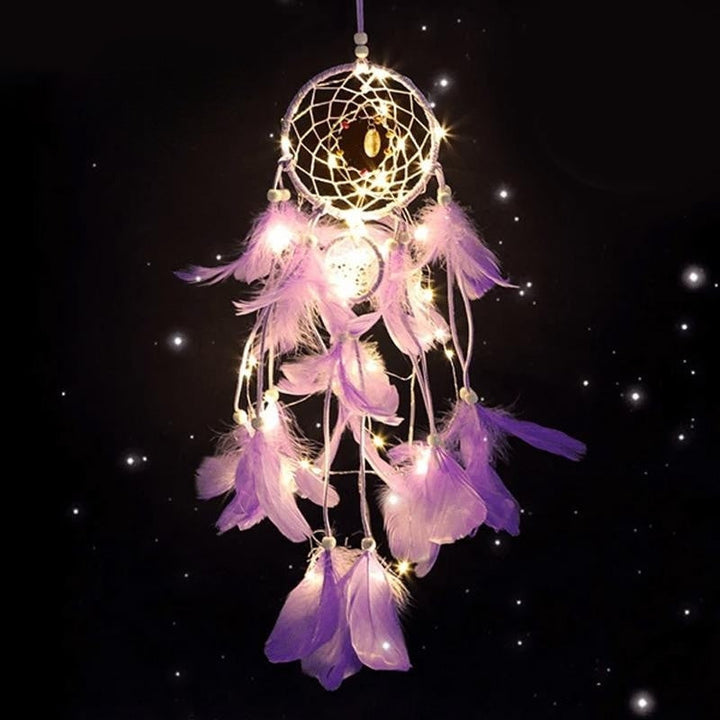 Lisslune | LumeDrøm Decorative Dreamcatcher – Magical Atmosphere with LED Lights